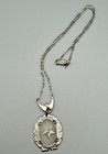 Rare Antique Mason Order Of Eastern Star Camphor Glass Enamel Necklace Pendant