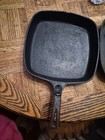 Vintage 8  Wagner Square  Cast Iron Pan And Another Sqaure Belong To My Grandma