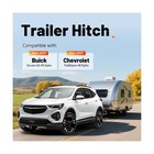 Class 2 Rear Trailer Tow Hitch  1 25 Inch Square Receiver Compatible With 202   