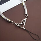 Women s Bling Glitter Wrist Strap Mobile Phone Lanyard Charm Anti-lost Ropes