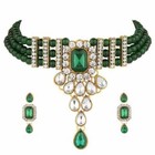 Bollywood Indian Gold Tone Bridal Fashion Jewelry Necklace Earring Set
