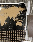 Scratch Off Large Travel Destination Tracker Gift World Map Poster 33x23 Inches
