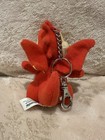 2002 Neopets Scorchio Plush Plushie Keychain Red Dragon 4 