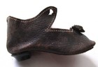 Genuine Antique Doll Shoe     2  Long      Hoping Someone Has The Mate