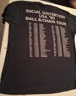 Social Distortion Tee Shirt - Large      - 1990 Ball   Chain Tour