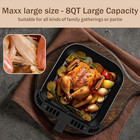 Xl Air Fryer  8 Quart  10-in-1 Hot Air Fryer Oven With Color Lcd Display Touchsc