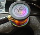 3m    Littmann   Cardiology Iv Stethoscope Black-rainbow Black Edition 27 Inch 6163