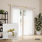 Cappa Curtain Rod  Includes 2 Matching Finials  Brackets   Hardware  36 To 66-in