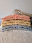 Satin Hangers Padded Lingerie Clothes Blue Pink Ivory Red Lot Of 9 Vintage