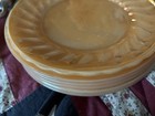 6 Vintage Fire King Peach Lustre Salad Dessert Luncheon Plates  5 Laurel-1 Not 