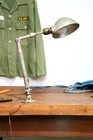 Vintage Industrial Drafting Table Lamp Antique Machine Age Articulating Light
