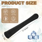 Cocktail Muddler  8 Inch Pp Drink Muddler  Black  thick 