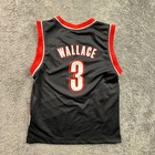 Adidas Basketball Jersey Kids Medium Black Excellent Rasheed Wallace Blazers  3