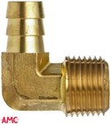 3 8  Barb X 3 8 Npt Male Brass Fitting 90   Elbow 57020-0606 Anderson 07020-0606
