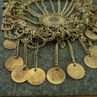 Vintage Silver Tone Tribal Headpiece 312g Coin Fringe Belly Dance Real Deal