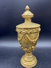 Neoclassical Style Ornate Lidded Gilt Finish Urn Decorative Vase