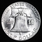 Gem Bu Uncirculated Unc Ms 1949-s Silver  franklin Half Dollar  brilliant Luster