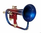 Flugel Horn Multicolor 3 Valve Bb Professional Free Hard Case And Mouthpiece