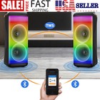 6000w Portable Bluetooth Speaker Sub Woofer Heavy Bass Party Sound System W  Mic