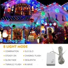 Led Hanging Icicle Curtain Fairy String Light Outdoor Christmas Xmas Party Decor