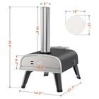 Outdoor Pizza Oven Aidpiza 12  Wood Pellet Pizza Ovens With Rotatable