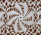 Vintage Hand Crocheted Lace Tablecloth 55  Square Color  True Beige 100  Cotton