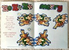 Unused Christmas Santa Sleigh Reindeer Play Activity Vtg Greeting Card 1970s B