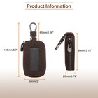 Car Key Fob Cover Case Leather Universal  Smart Car Key Holder Khaki