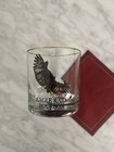 Eagle Rare Bourbon Rocks 101 Proof Vintage Barware 3    Gold Rim Rocks Glass