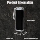 Wjxfhtd Metal Cigarette Case  Waterproof Case Small Hard Pack Black 