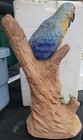 Ezra Brooks 1980 Blue Porcelain Macaw Parrot Liquor Decanter Empty Ez-505