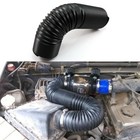 2 5 Inch Universal Cold Air Intake Pipe  Flexible 63mm Id Id 2 5   63mm  Black