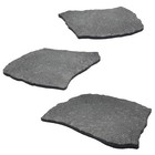 3 Pack Rubber Stepping Stones Outdoor Garden Rubber Pavers Pathway Walkway 