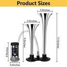 12v 150db Air Horn With Compressor For Vehicles Trucks Motorcycle Pickup Trains