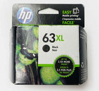 New Hp 63 Xl Black Ink Cartridge High Yield Genuine Oem Original Sealed  2027