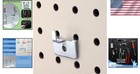 100-pack Heavy-duty Pegboard Utility Notch Hooks - Chrome Finish For Display