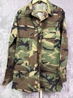 Vintage Camouflage Military Jacket Men   s L Camo Us Army Surplus Button Pockets