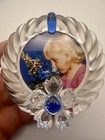 Swarovski Crystal  blue Flower  Picture Photo Frame