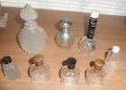 Lot Of 8 Vintage Empty Perfume Colgone Bottles