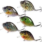 Dr fish Fishing Lure Shallow Diving Rattling Crankbait Hook Bass Bait Tackle