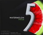 5 Sugar Free Chewing Gum Watermelon Flavor 15 Count Pack