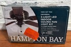 Hampton Bay 3-light Oil Rubbed Bronze Ceiling Fan Shades Led Light Kit 91384