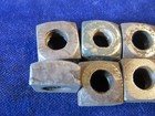 Vintage Antique Square Head Nuts Coarse  3 8  Diameter Lot Of 10  Hd7