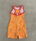 Gk Elite Gymnastics Leotard Orange Summer Floral Size Cm