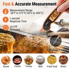 Temppro Tp605w Instant Read Meat Thermometer Waterproof Backlit Foldaway Probe