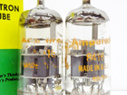 Nice Tested Pair Of Vintage Amperex  usa  8416  pq  Gold Pin Audio Vacuum Tubes