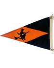 Vintage Halloween Yacht Club Stamford Connecticut Witch Burgee Flag