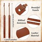 10 Pcs Christian Leather Bookmark Bible Bookmarks For Book Lovers Church