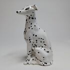 Vintage Spotted 7 25  Sitting Dalmatian dog Ceramic Figurine