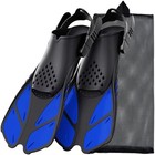 Snorkel Fins Adjustable Buckles Swimming Flippers Short Silicone Scuba Diving